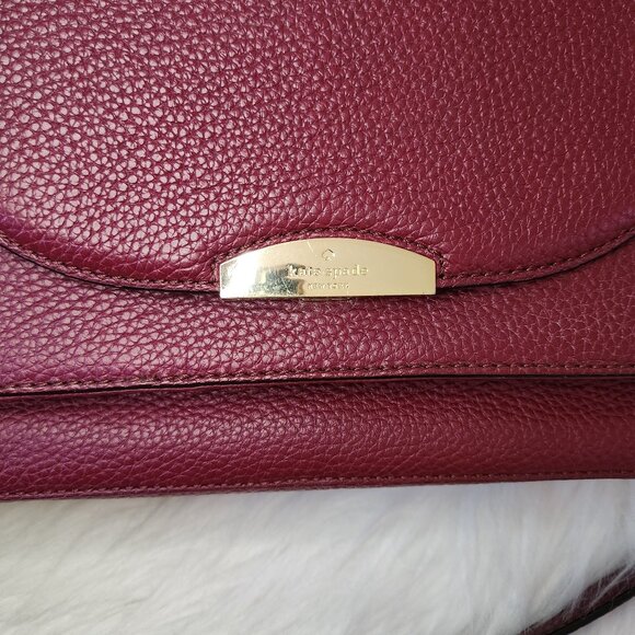 *** SOLD *** KATE SPADE PEBBLE LEATHER DUAL STRAP BAG - Picture 8 of 12